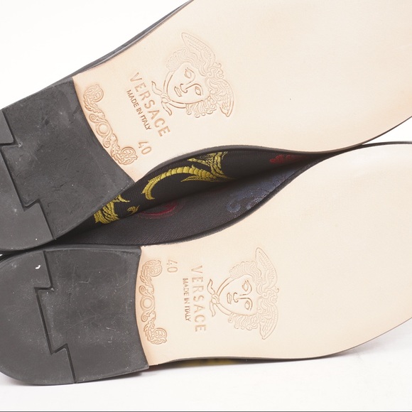 NIB Versace Pantofola Tessuto  Multicolor Size 40 - Picture 11 of 12